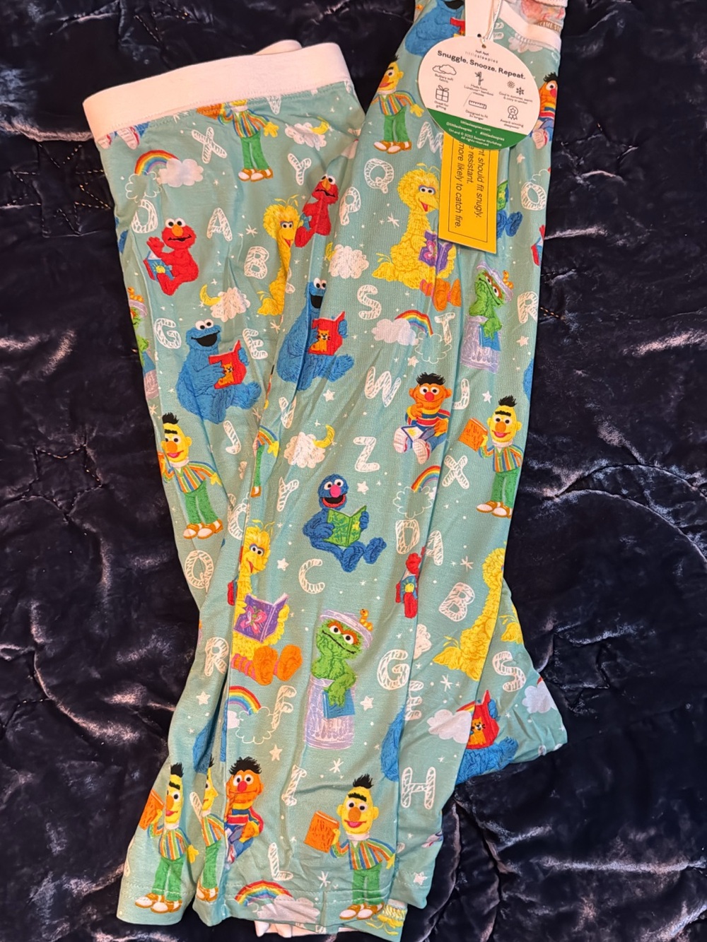 Little sleepiesSesame Street Mint Green Kids Pajama set